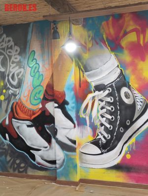 Street Art Zapatillas Tienda Graffiti Tags Firmas Tapapeus 300x100000